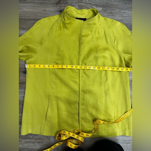 Talbots Pure Irish Linen Green Blazer Size Large - Picture 8 of 10